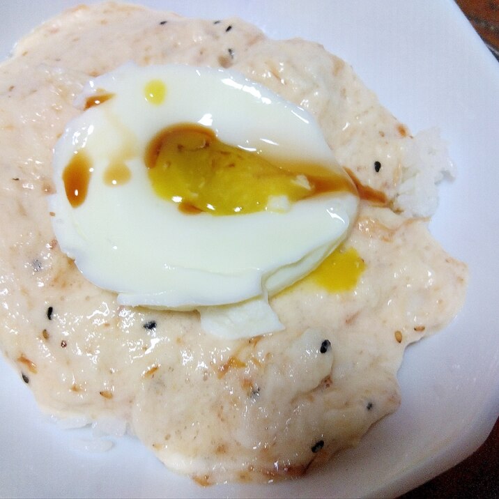 温玉のせ♡おかか&とろろ飯